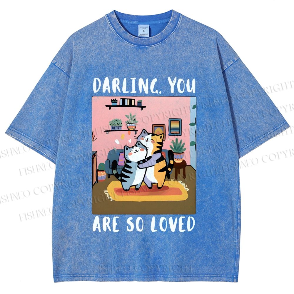 Unisex You Are So Loved Printed Washed Tee