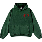 Octopus Vintage Washed Cotton Back Art Hoodie