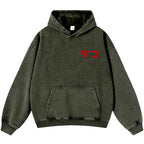 Octopus Vintage Washed Cotton Back Art Hoodie