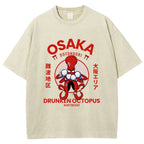 Osaka Octopus Monster Japan Washed T-Shirt