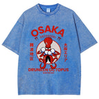 Osaka Octopus Monster Japan Washed T-Shirt