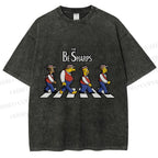 Unisex the Be Sharps Printed Washed Tee