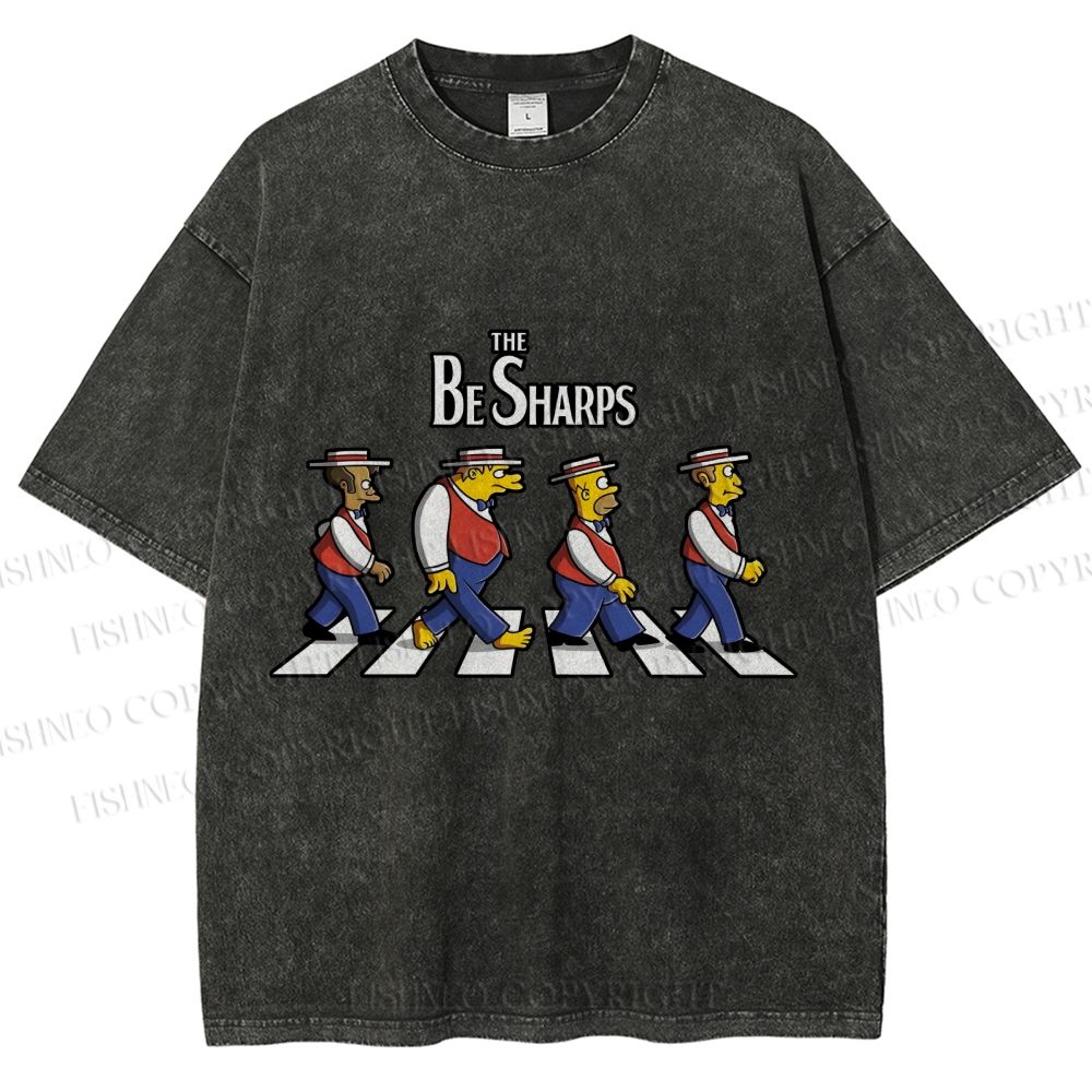 Unisex the Be Sharps Printed Washed Tee