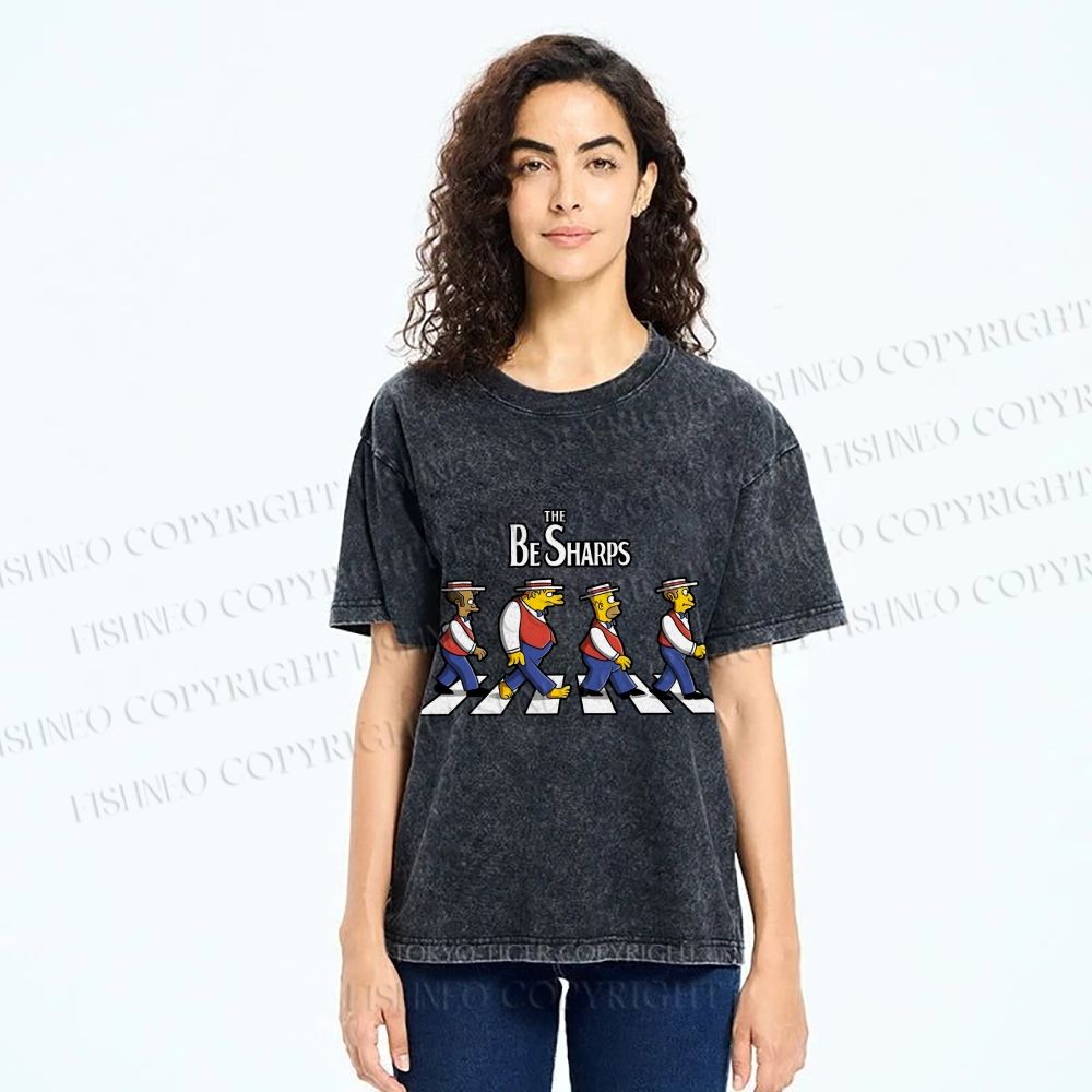 Unisex the Be Sharps Printed Washed Tee