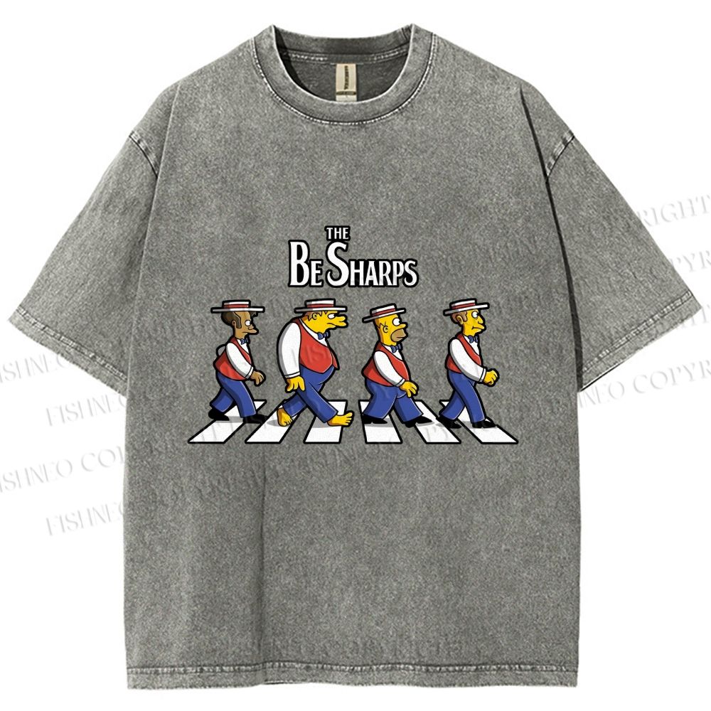 Unisex the Be Sharps Printed Washed Tee