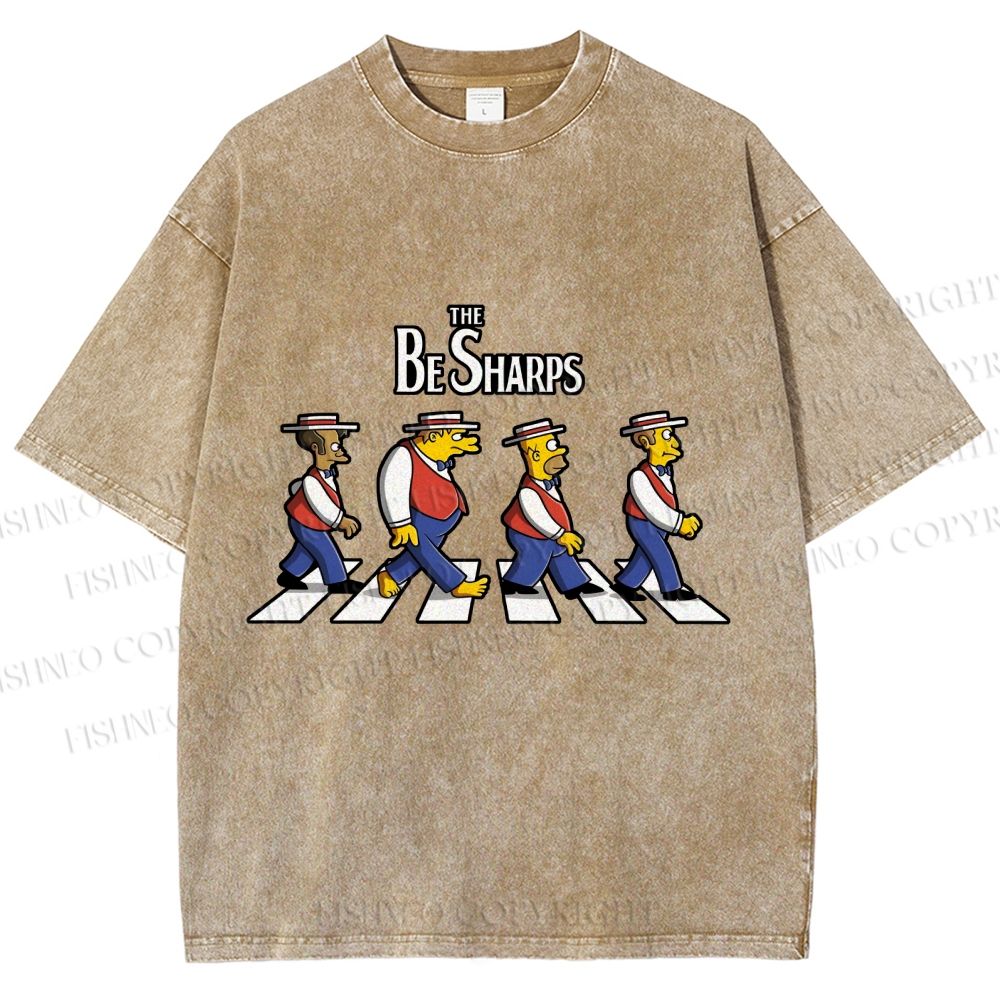 Unisex the Be Sharps Printed Washed Tee