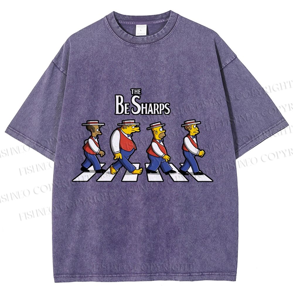 Unisex the Be Sharps Printed Washed Tee