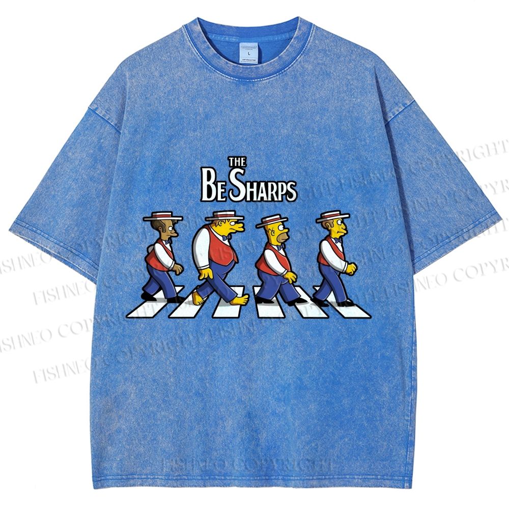 Unisex the Be Sharps Printed Washed Tee