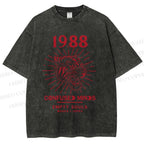 Unisex Roar Of The Tiger Printed Washed Tee