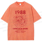 Unisex Roar Of The Tiger Printed Washed Tee