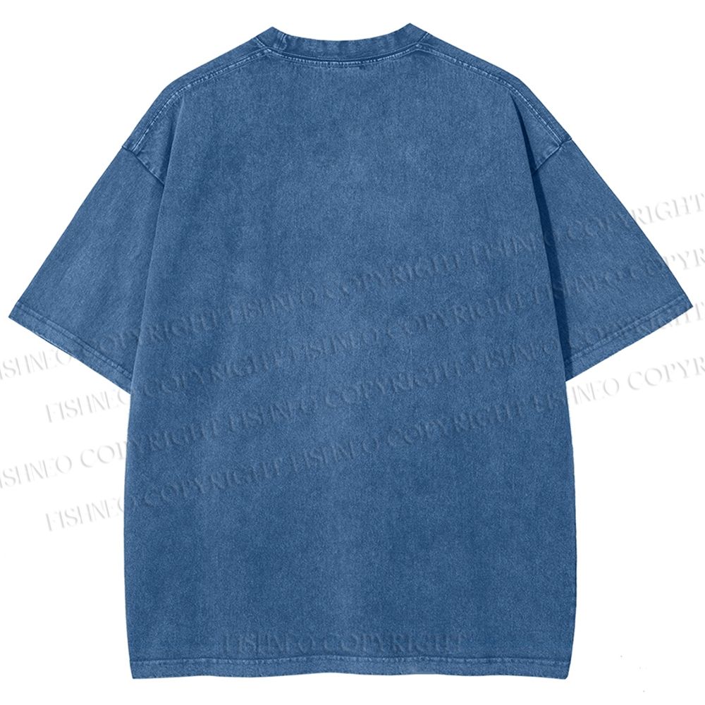 Unisex Frog Squash Printed Washed Tee