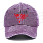 Unisex Vintage Casual Stranger Things Washed Cap