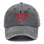 Unisex Vintage Casual Stranger Things Washed Cap