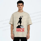 Unisex The Japanese Spirit Printed Washed Tee