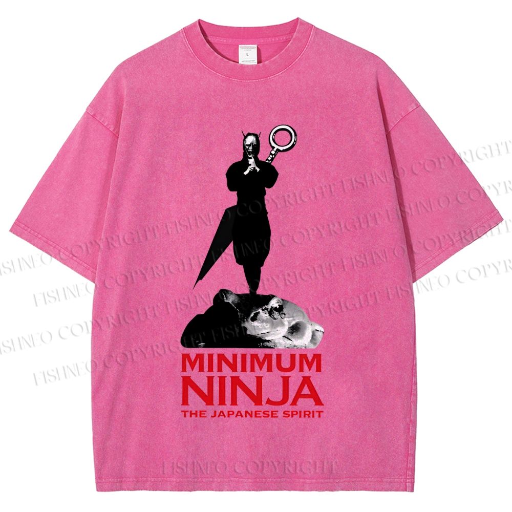 Unisex The Japanese Spirit Printed Washed Tee