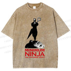 Unisex The Japanese Spirit Printed Washed Tee