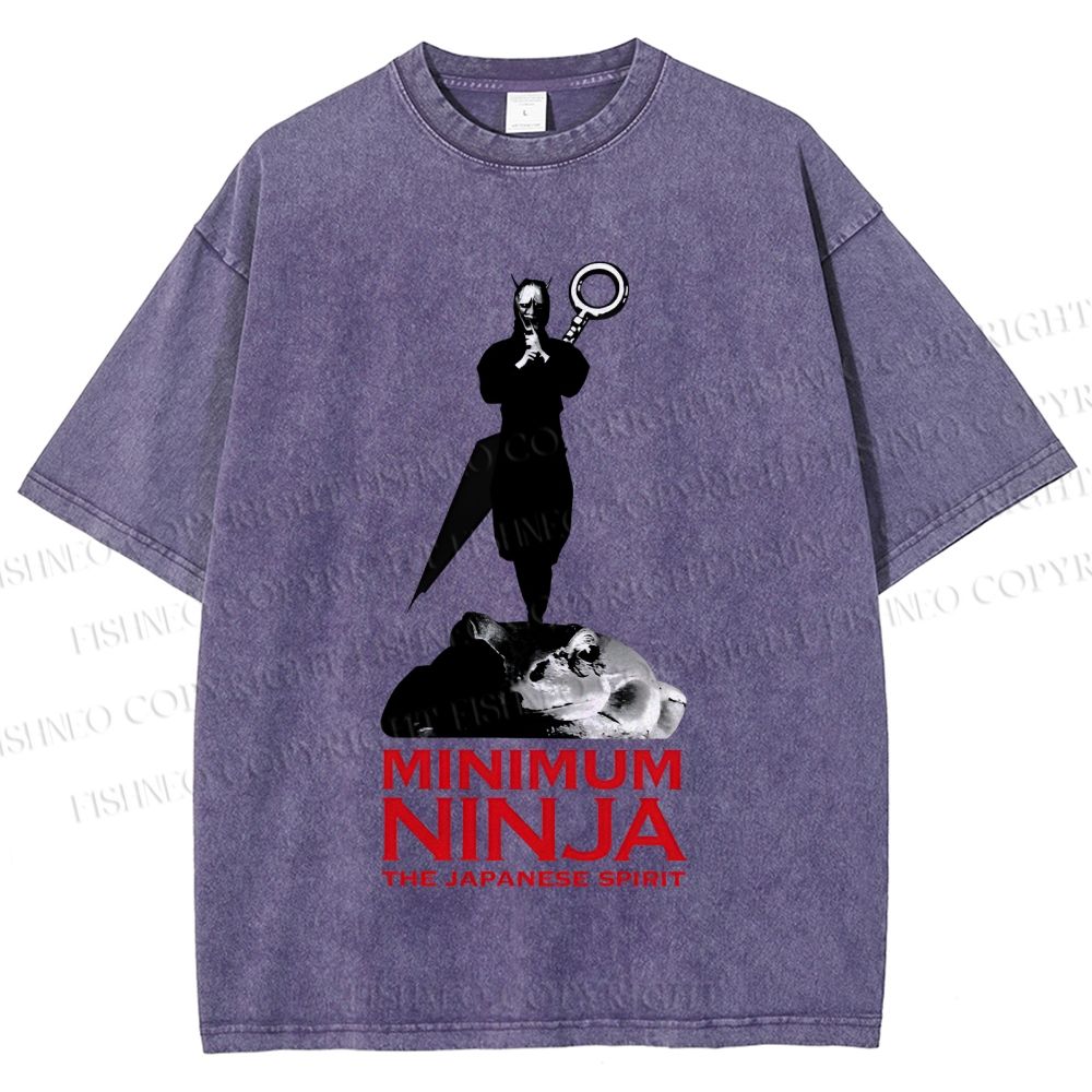 Unisex The Japanese Spirit Printed Washed Tee