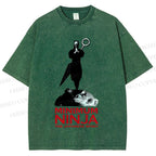 Unisex The Japanese Spirit Printed Washed Tee