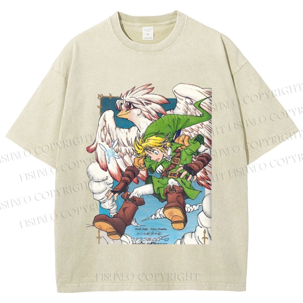 Unisex The Legend of Zelda Printed Washed Tee