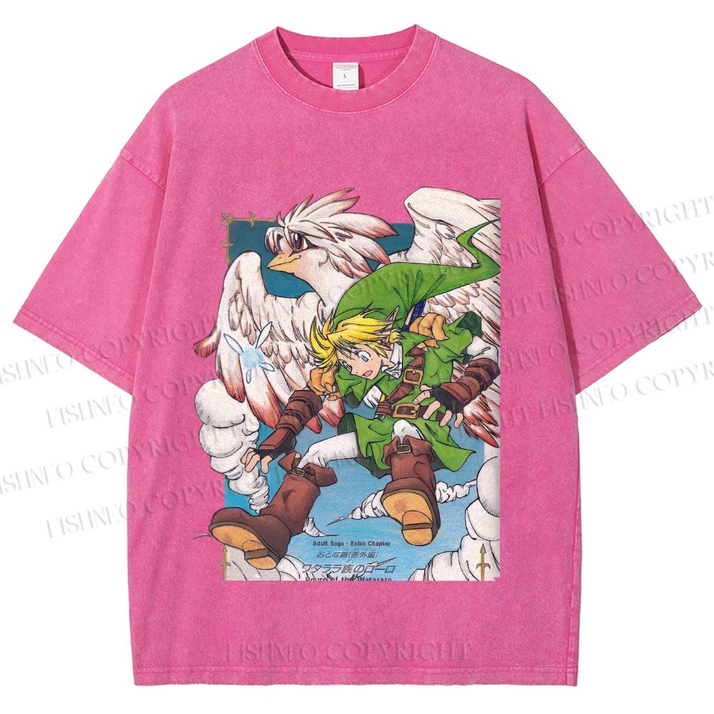 Unisex The Legend of Zelda Printed Washed Tee