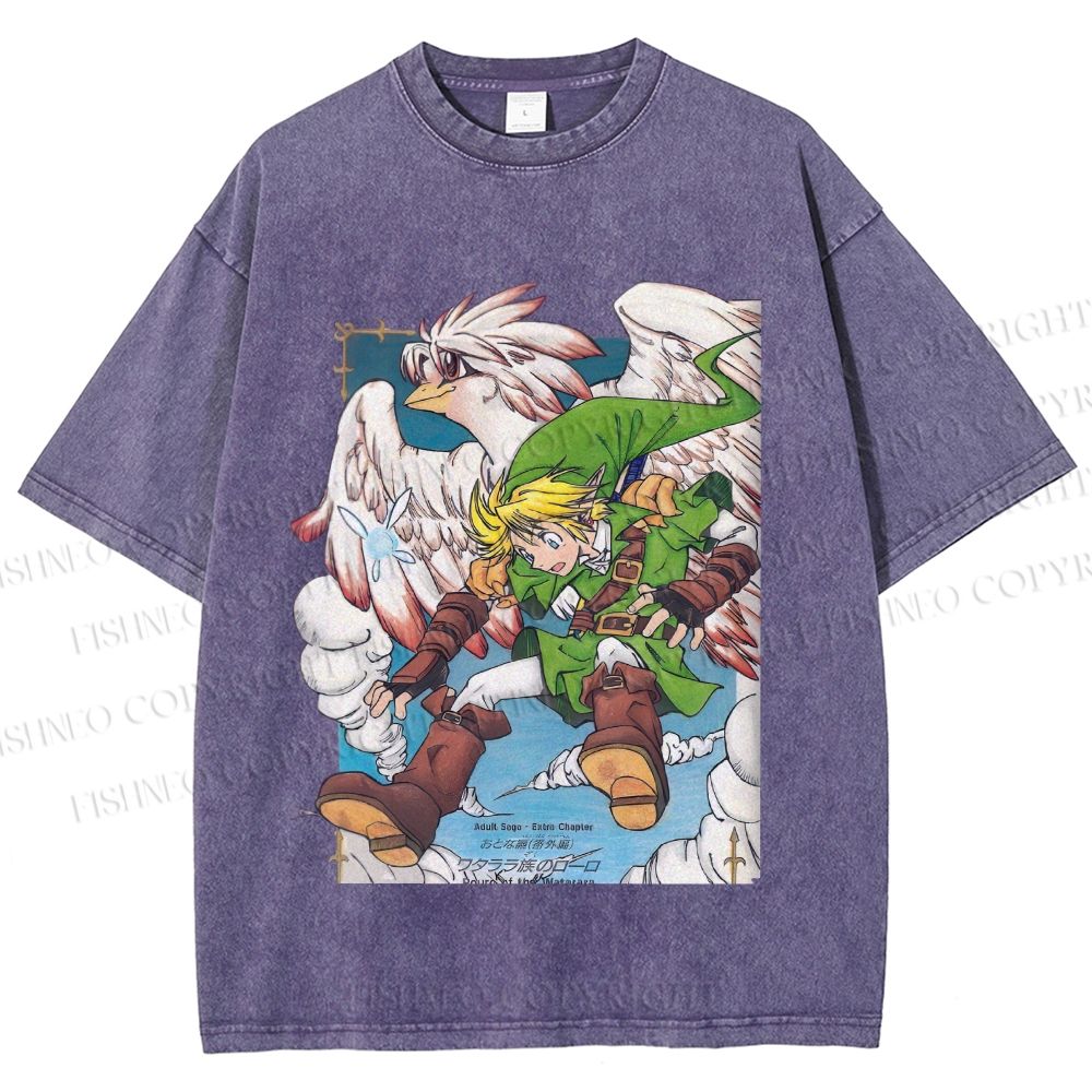 Unisex The Legend of Zelda Printed Washed Tee
