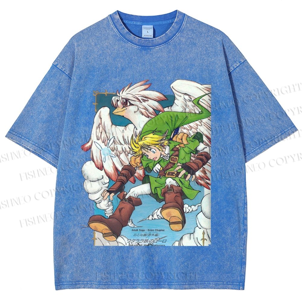 Unisex The Legend of Zelda Printed Washed Tee