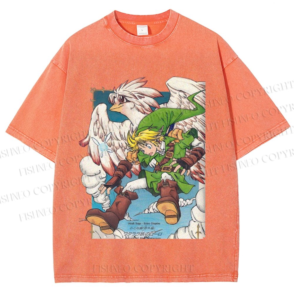Unisex The Legend of Zelda Printed Washed Tee