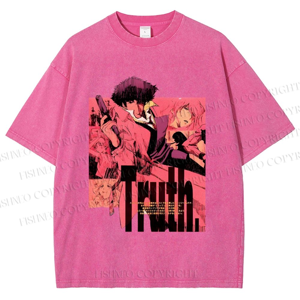 Unisex Cowboy Bebop Printed Washed Tee