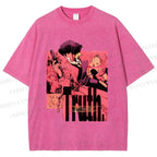 Unisex Cowboy Bebop Printed Washed Tee