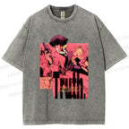 Unisex Cowboy Bebop Printed Washed Tee