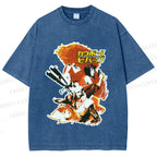 Unisex Cowboy Bebop Printed Washed Tee