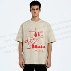 Unisex I Love Dogs So Much Printed Washed Tee