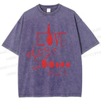 Unisex I Love Dogs So Much Printed Washed Tee
