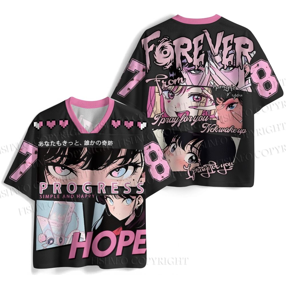 Japanese Anime Printed Jersey Shirts