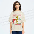 Unisex Cant' You See Mee Cat Printed Washed Tee