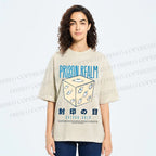Unisex Prison Realm Printed Washed Tee