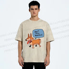 Unisex Dont Kill Yourself Dog Printed Washed Tee