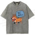 Unisex Dont Kill Yourself Dog Printed Washed Tee