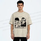 Unisex Samurai Champloo Japanese Printed Washed Tee