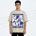 Unisex Samurai Champloo Printed Washed Tee