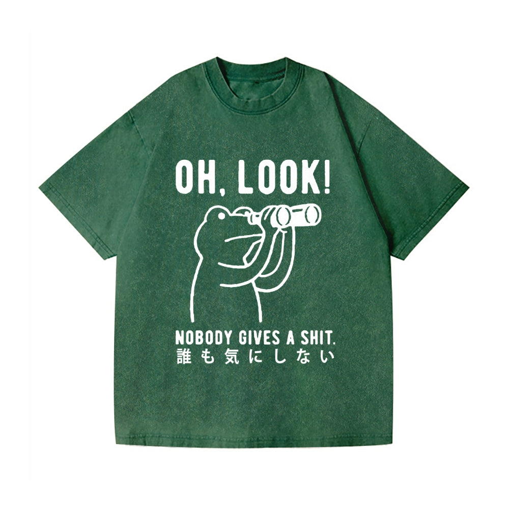 Frog Vintage Wash Japanese Design T-Shirt