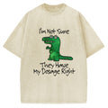 Dinosaur Meme Vintage Washed T-shirt