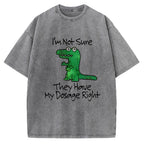 Dinosaur Meme Vintage Washed T-shirt