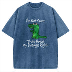 Dinosaur Meme Vintage Washed T-shirt