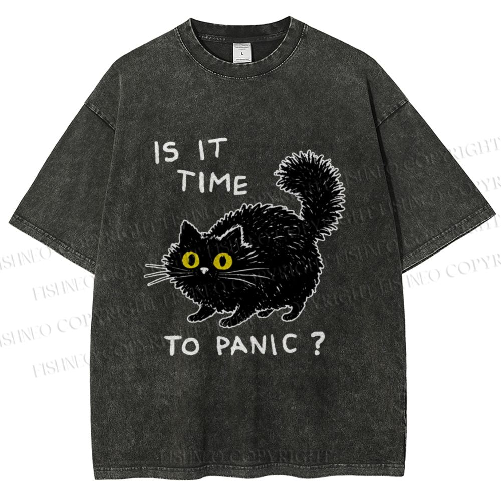 Unisex Is It Time To Panic Printed Washed Tee