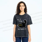 Unisex Is It Time To Panic Printed Washed Tee
