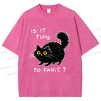 Unisex Is It Time To Panic Printed Washed Tee