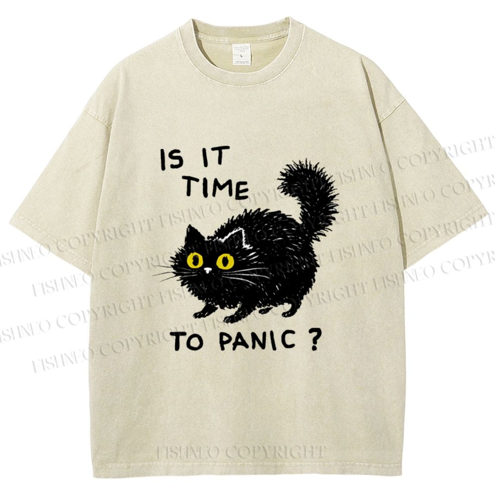 Unisex Is It Time To Panic Printed Washed Tee