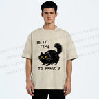 Unisex Is It Time To Panic Printed Washed Tee