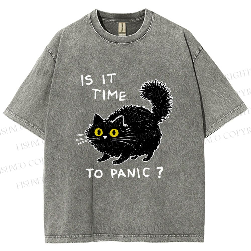 Unisex Is It Time To Panic Printed Washed Tee
